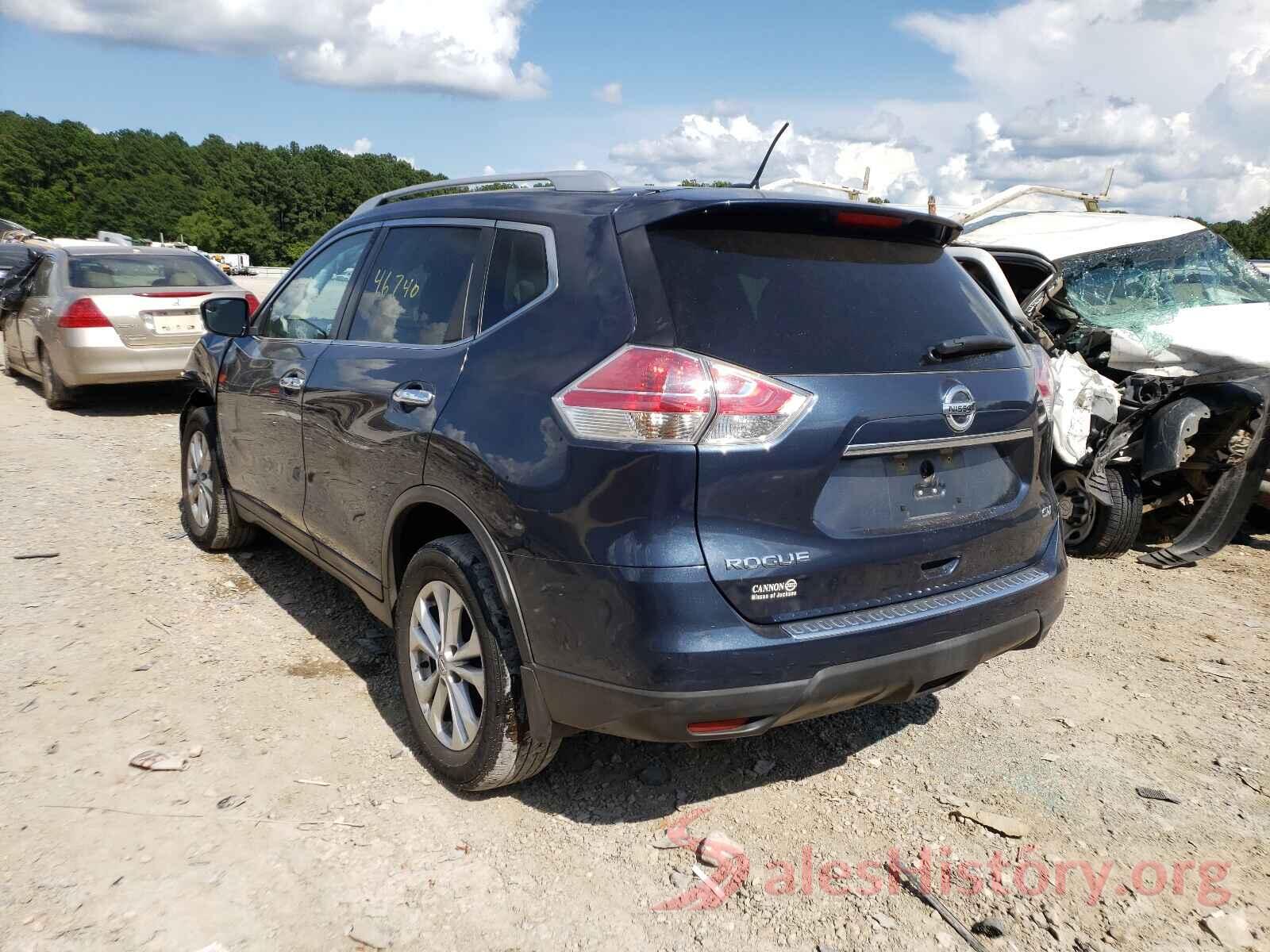 KNMAT2MT5GP691958 2016 NISSAN ROGUE