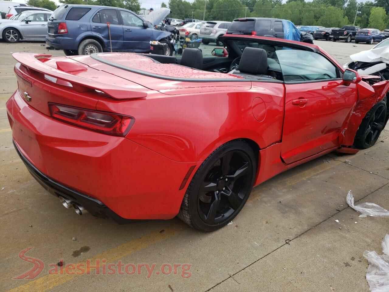 2016 CHEVROLET CAMARO VIN 1G1FH3D74G0167962, rear 3/4 view