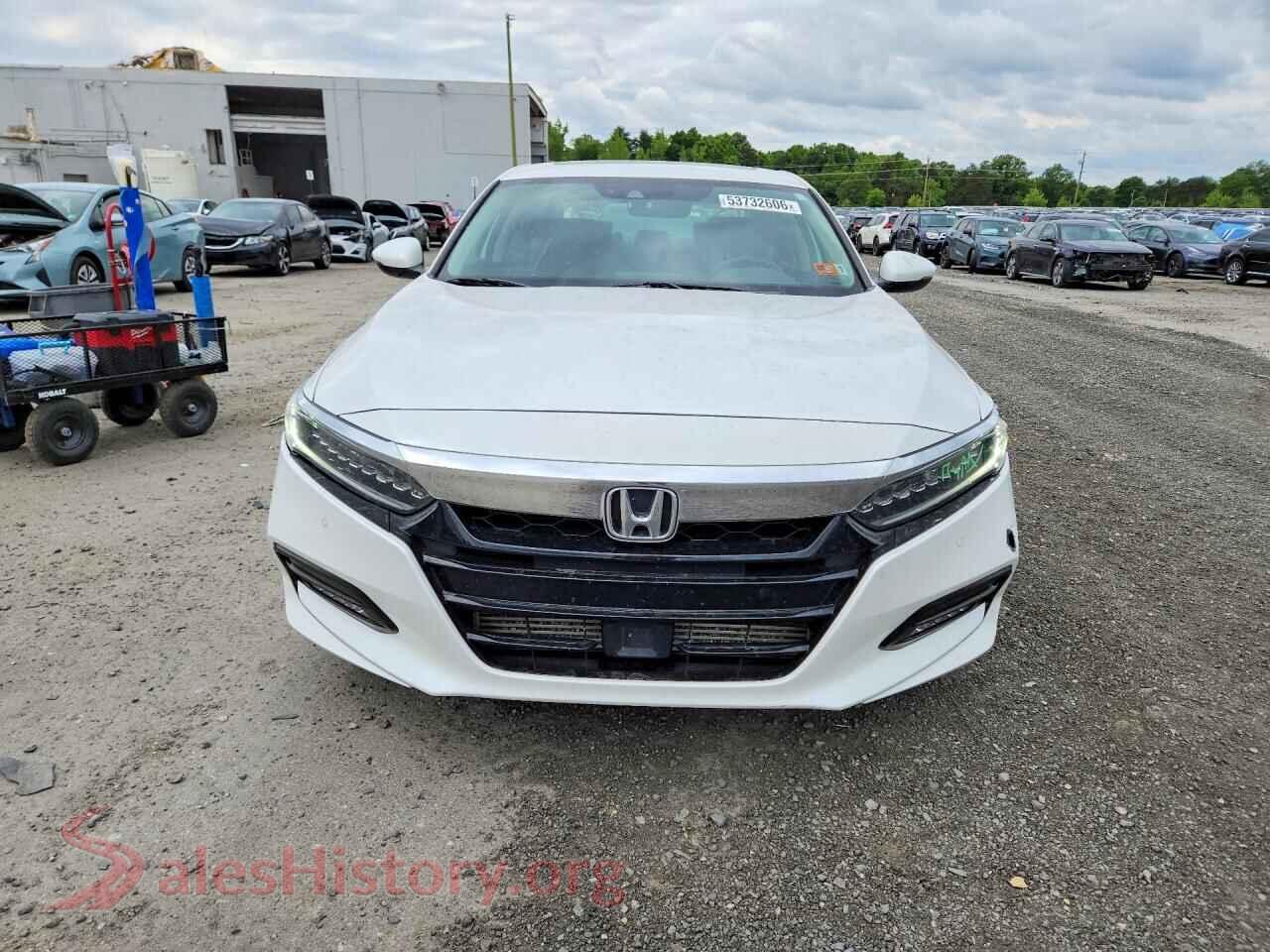 2018 HONDA ACCORD VIN 1HGCV1F96JA005677, rear view