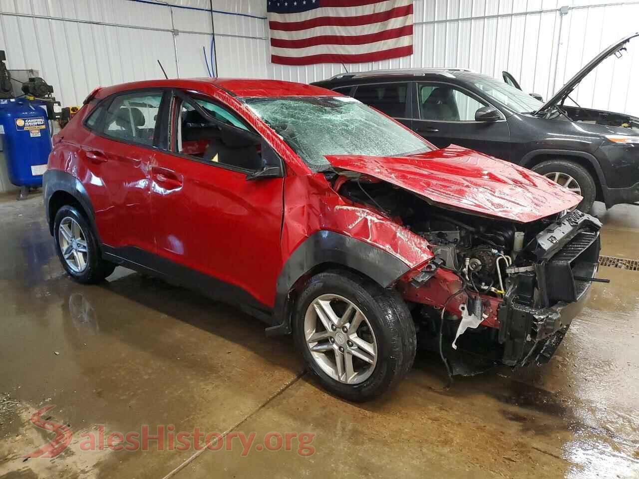 2021 HYUNDAI KONA VIN KM8K1CAA3MU611049, rear 3/4 view