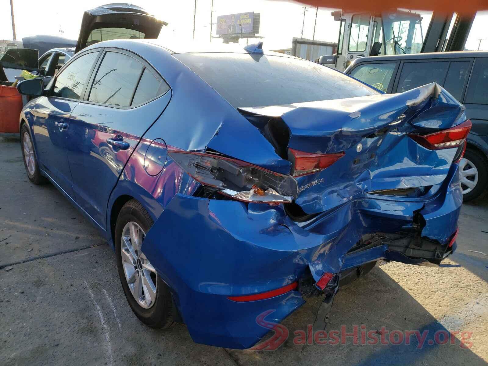 KMHD84LFXJU600273 2018 HYUNDAI ELANTRA