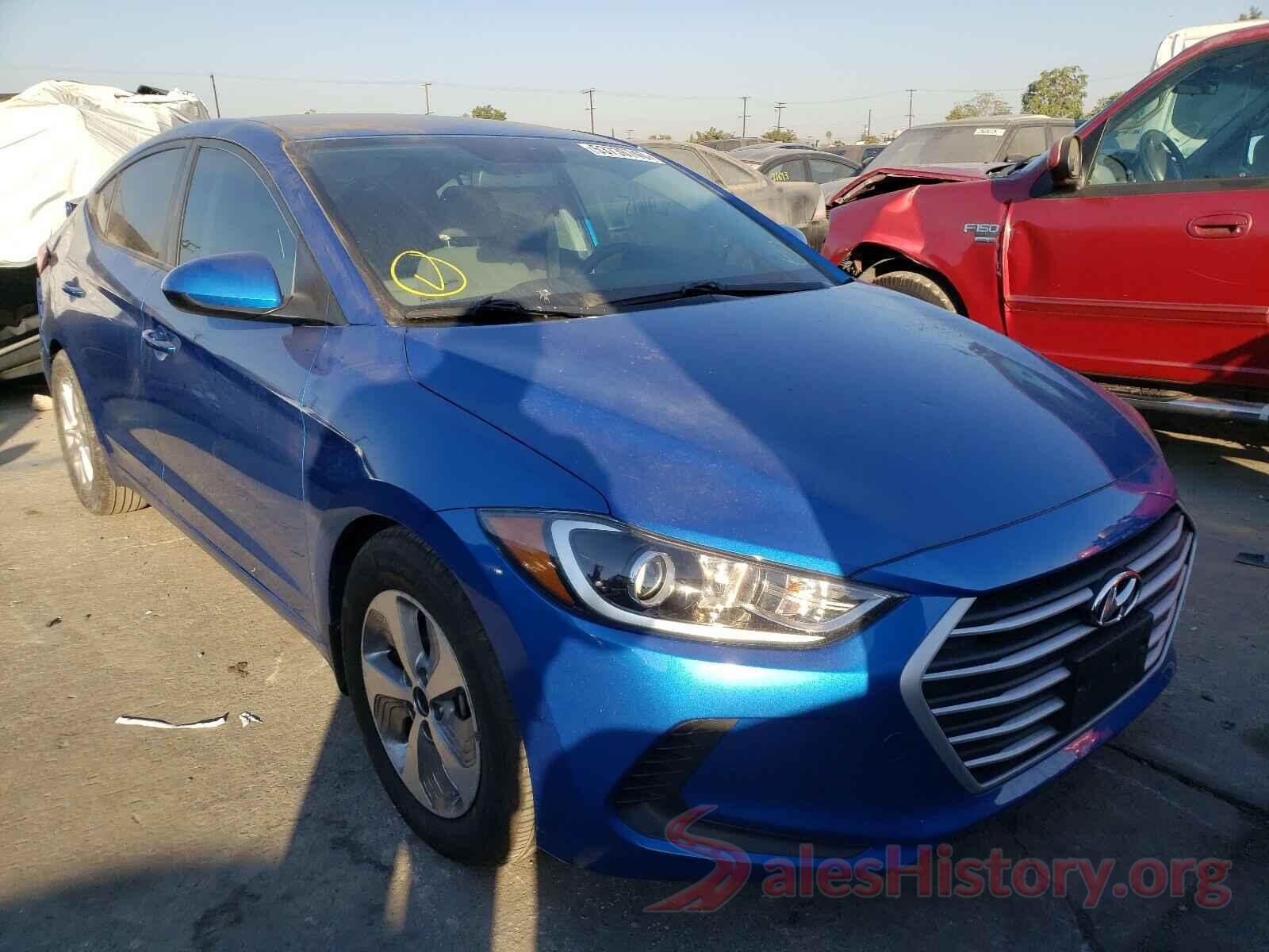 KMHD84LFXJU600273 2018 HYUNDAI ELANTRA