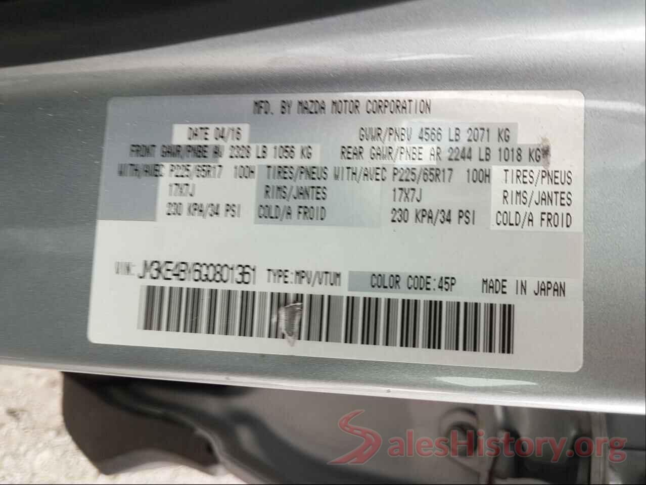 JM3KE4BY6G0801361 2016 MAZDA CX-5