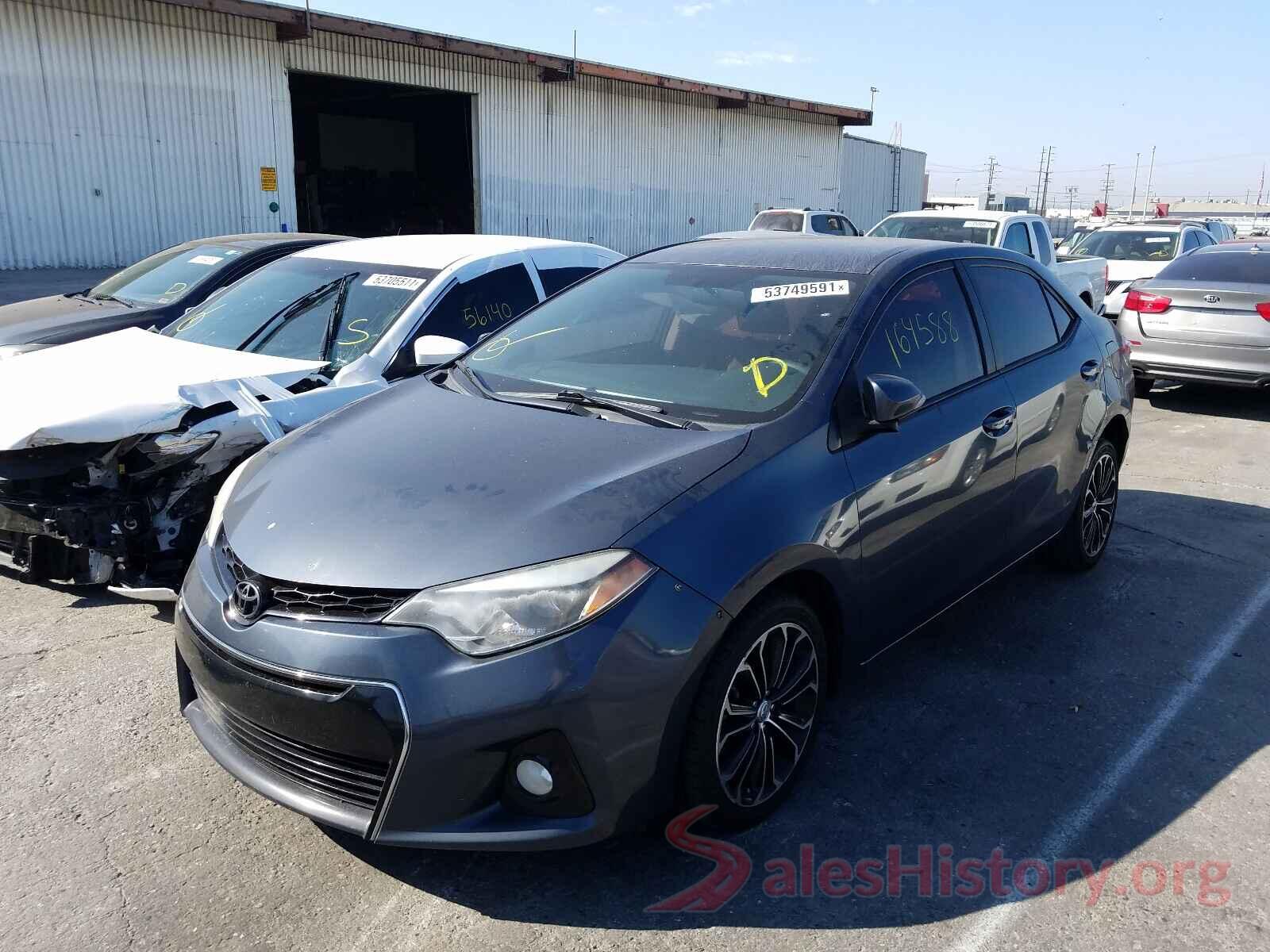 5YFBURHE3GP565070 2016 TOYOTA COROLLA