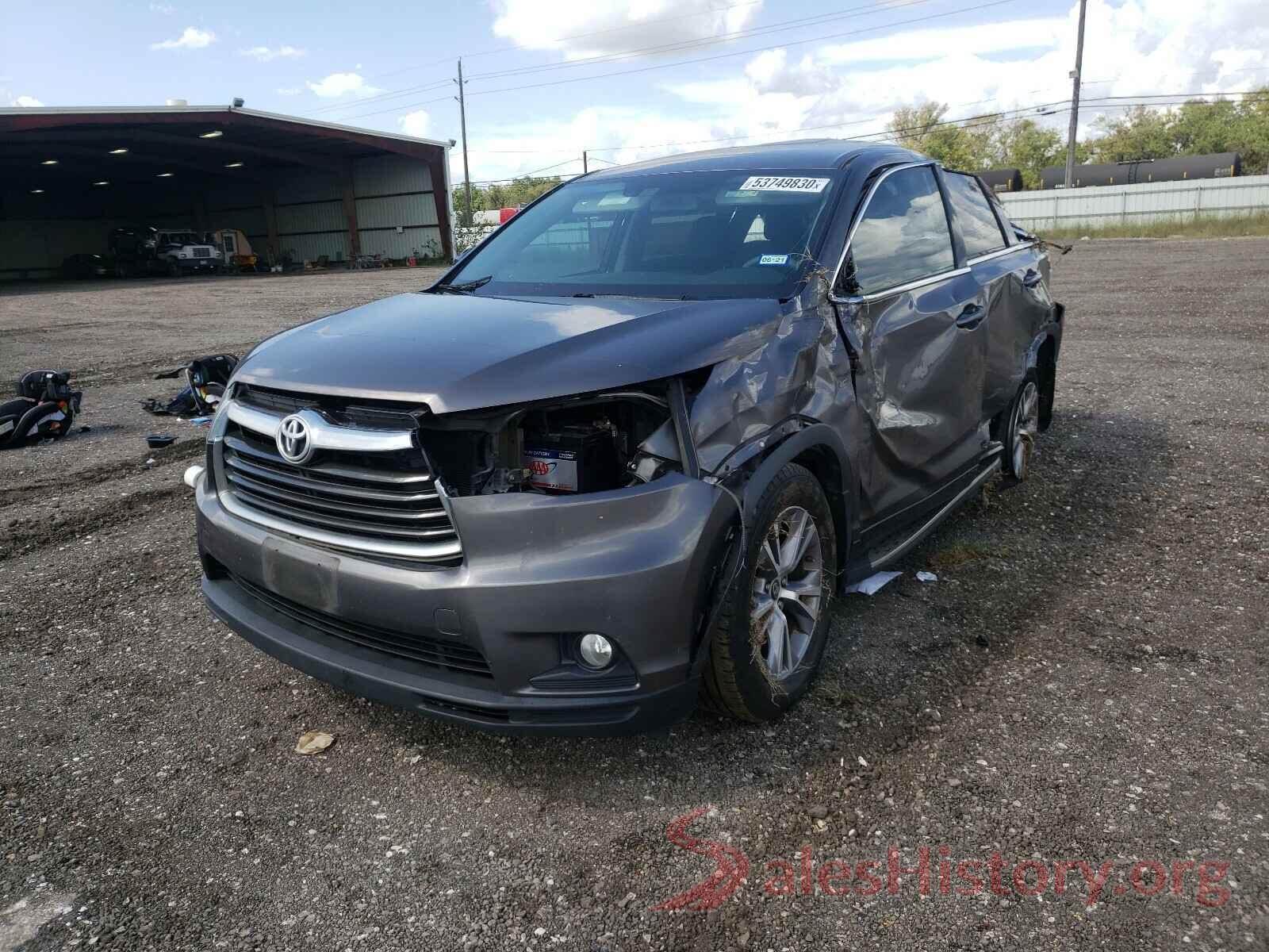 5TDZKRFH6GS154237 2016 TOYOTA HIGHLANDER