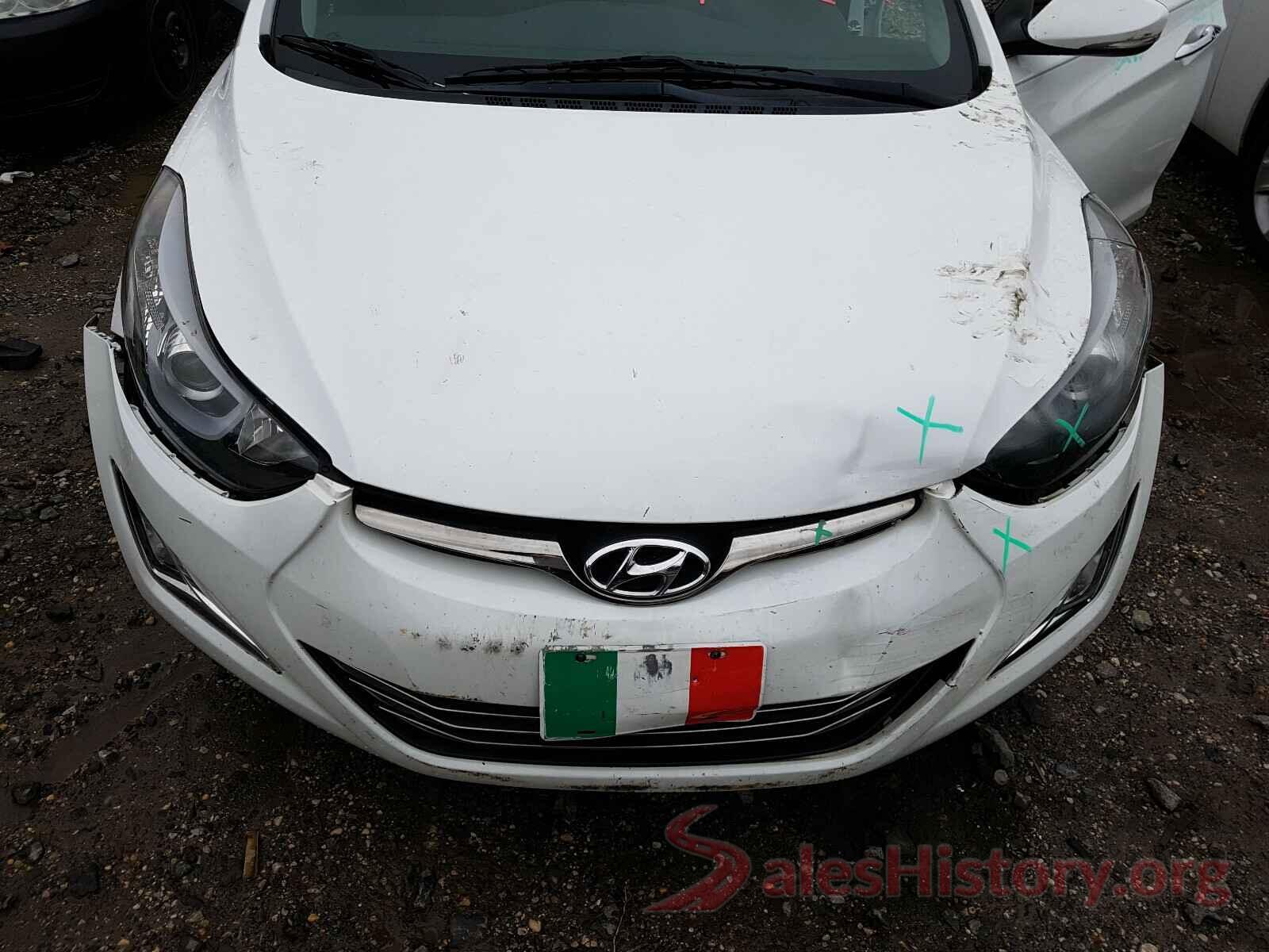 5NPDH4AE4GH680784 2016 HYUNDAI ELANTRA