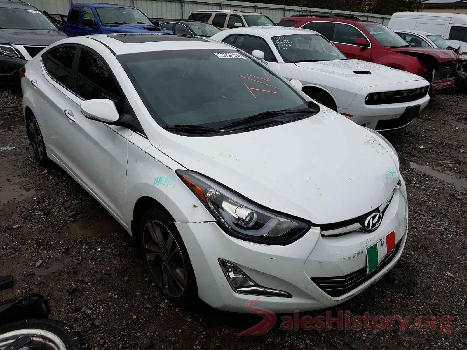 5NPDH4AE4GH680784 2016 HYUNDAI ELANTRA