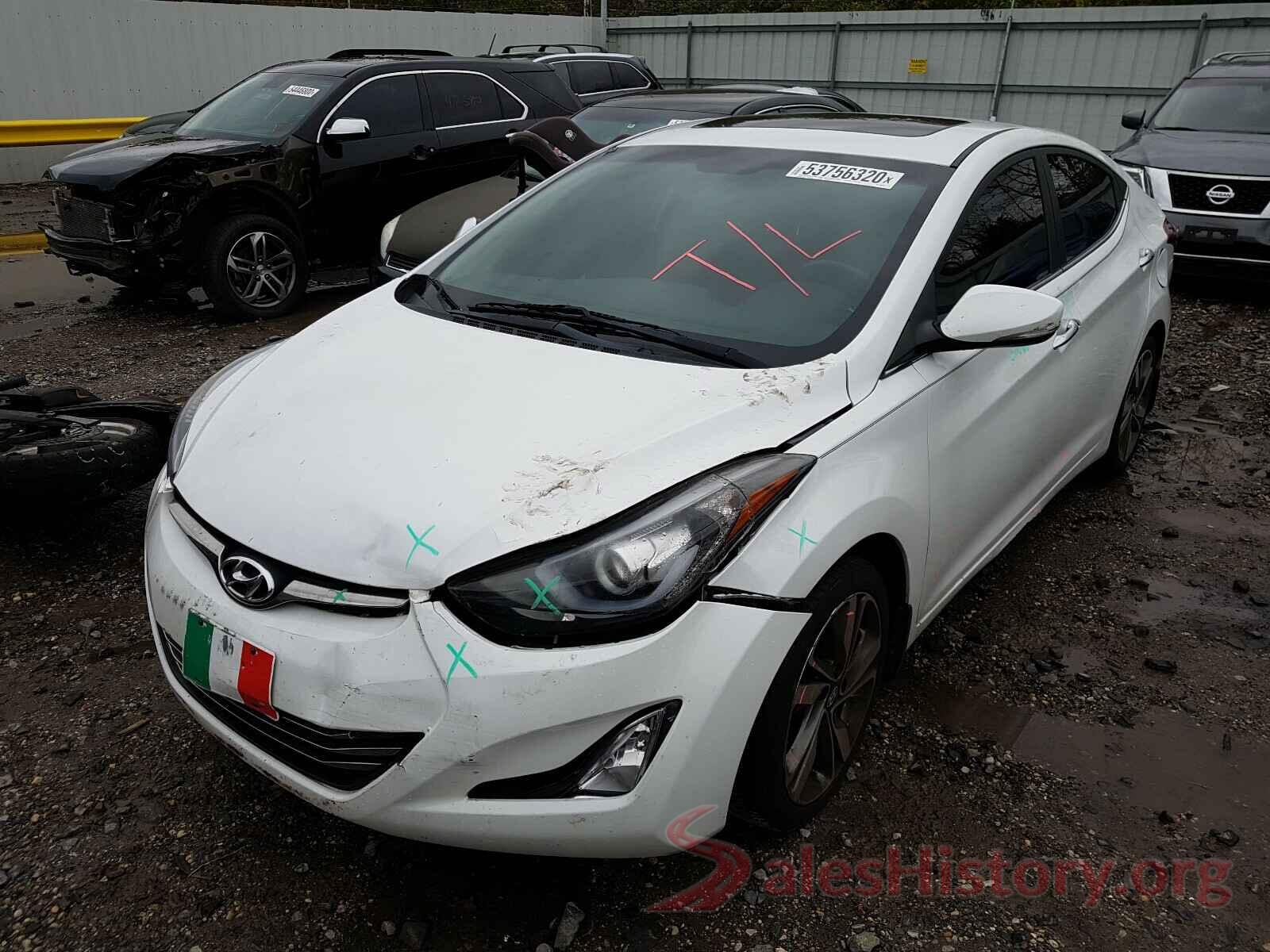 5NPDH4AE4GH680784 2016 HYUNDAI ELANTRA