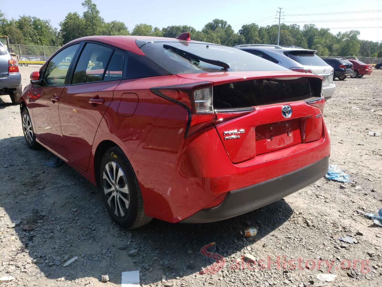 JTDL9RFU2L3016978 2020 TOYOTA PRIUS