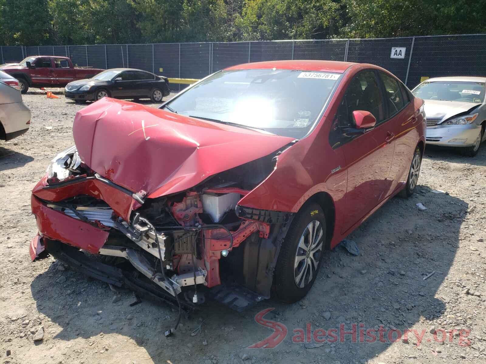 JTDL9RFU2L3016978 2020 TOYOTA PRIUS