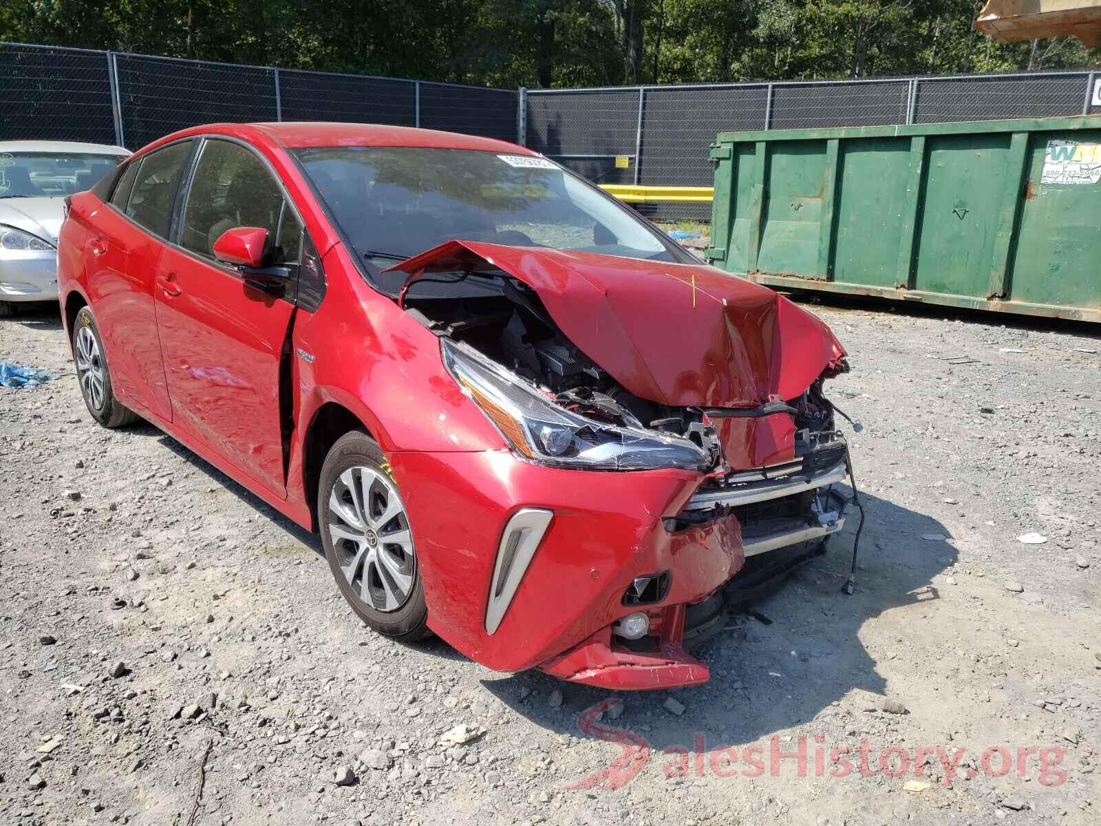 JTDL9RFU2L3016978 2020 TOYOTA PRIUS