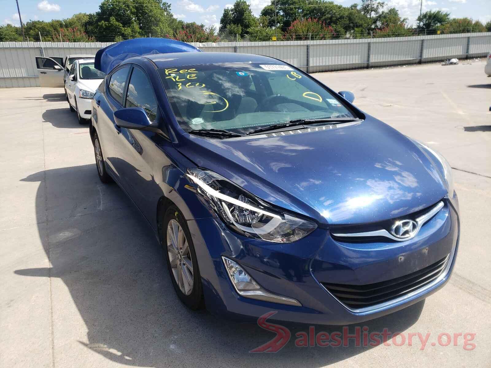 5NPDH4AE2GH710817 2016 HYUNDAI ELANTRA