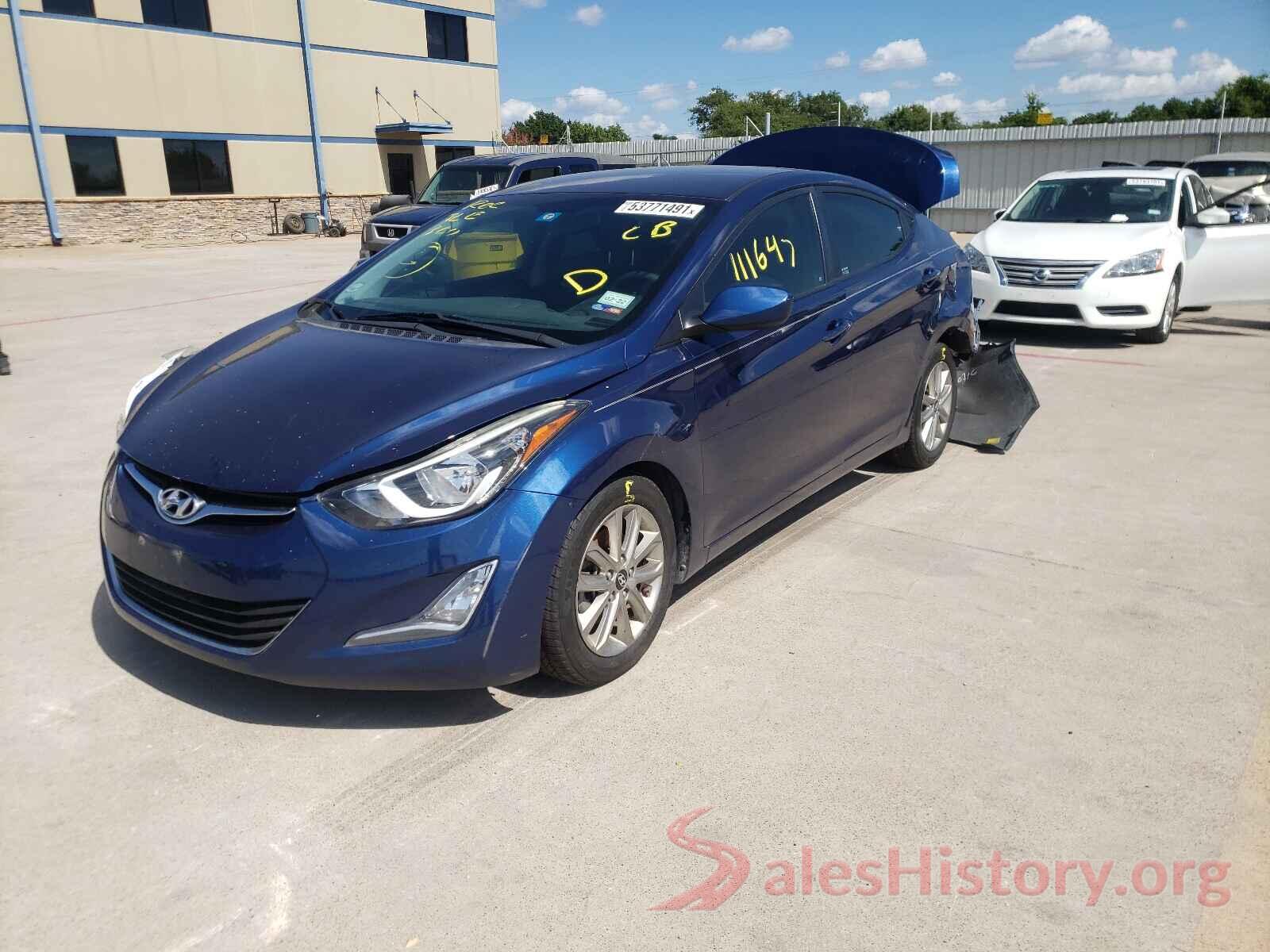 5NPDH4AE2GH710817 2016 HYUNDAI ELANTRA