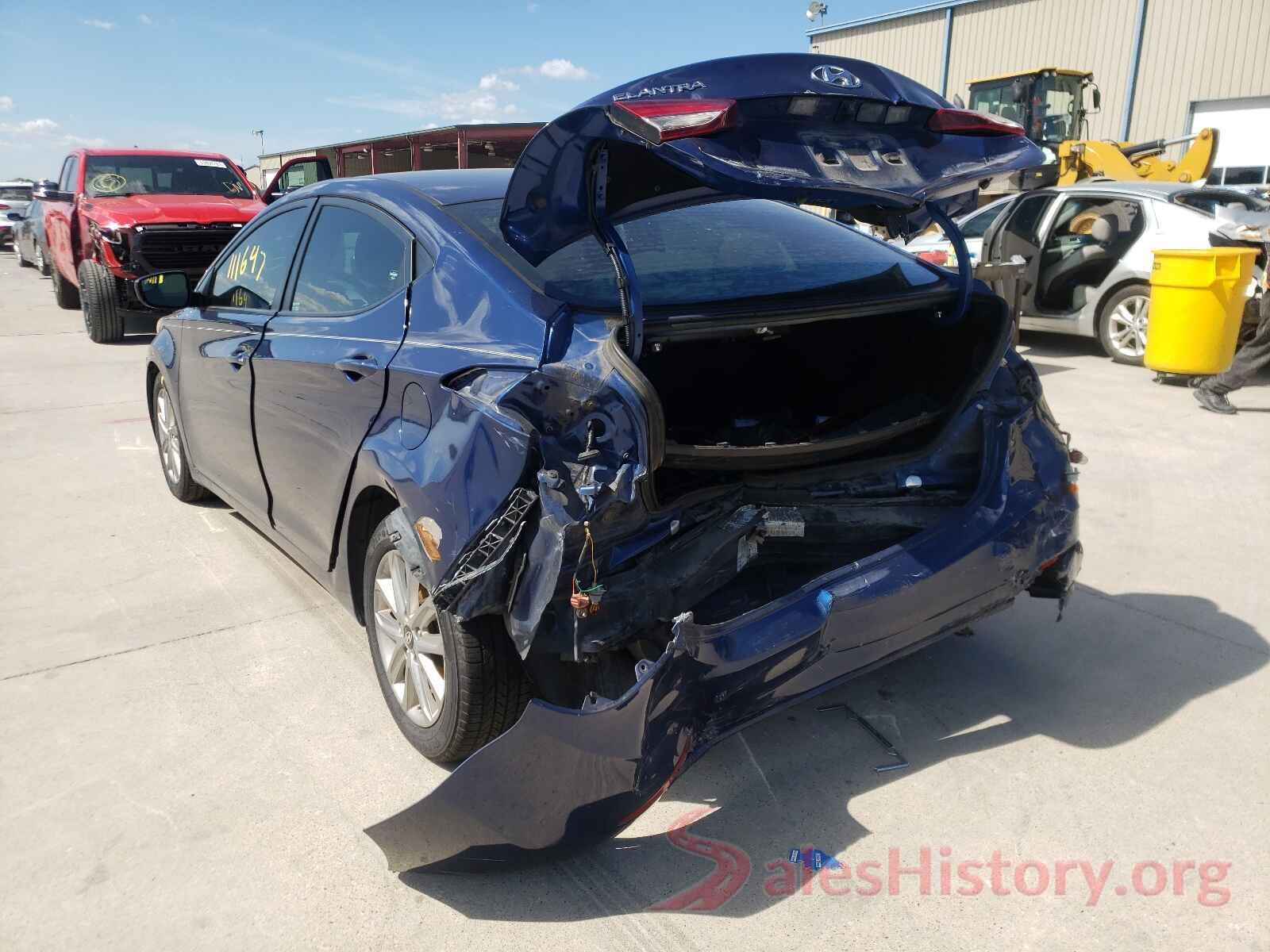 5NPDH4AE2GH710817 2016 HYUNDAI ELANTRA