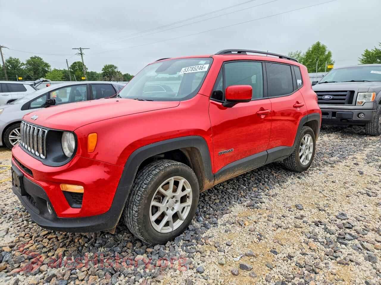 2020 JEEP RENEGADE VIN ZACNJBBB4LPL47193, auction photo