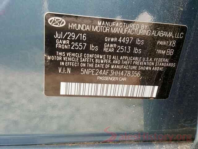 5NPE24AF3HH478356 2017 HYUNDAI SONATA