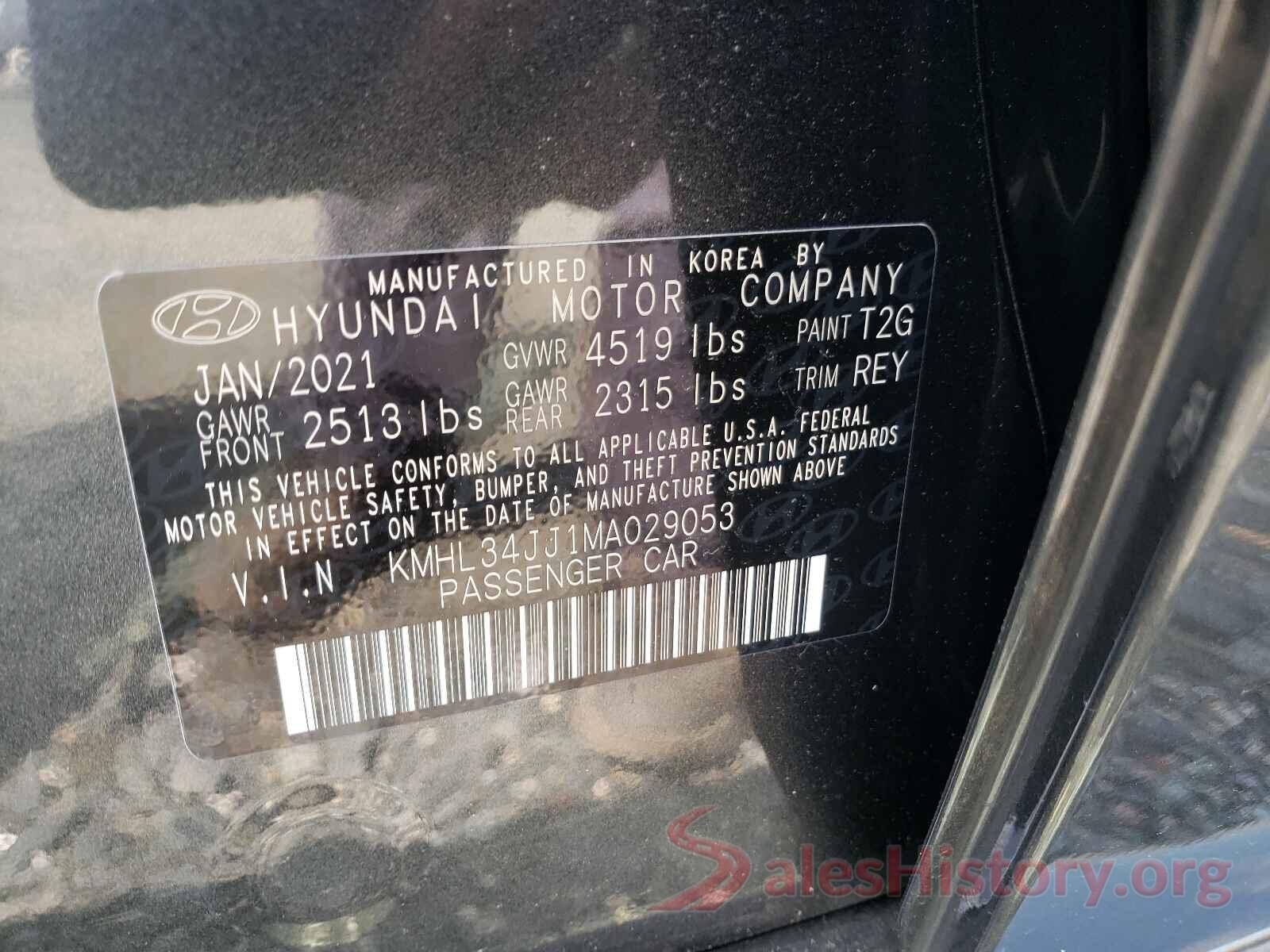 KMHL34JJ1MA029053 2021 HYUNDAI SONATA