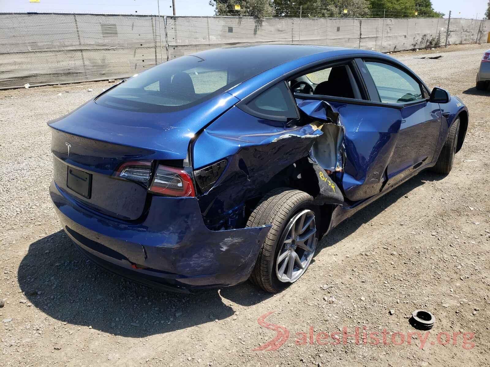 5YJ3E1EA0MF006247 2021 TESLA MODEL 3