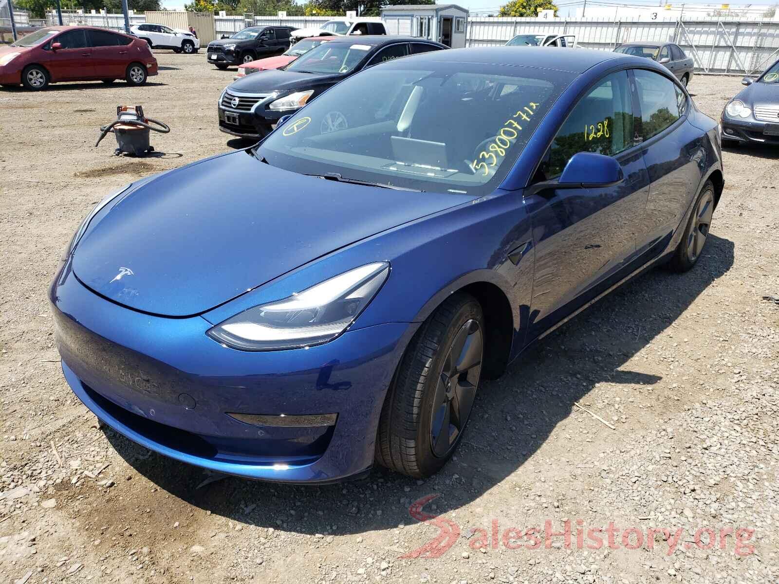 5YJ3E1EA0MF006247 2021 TESLA MODEL 3