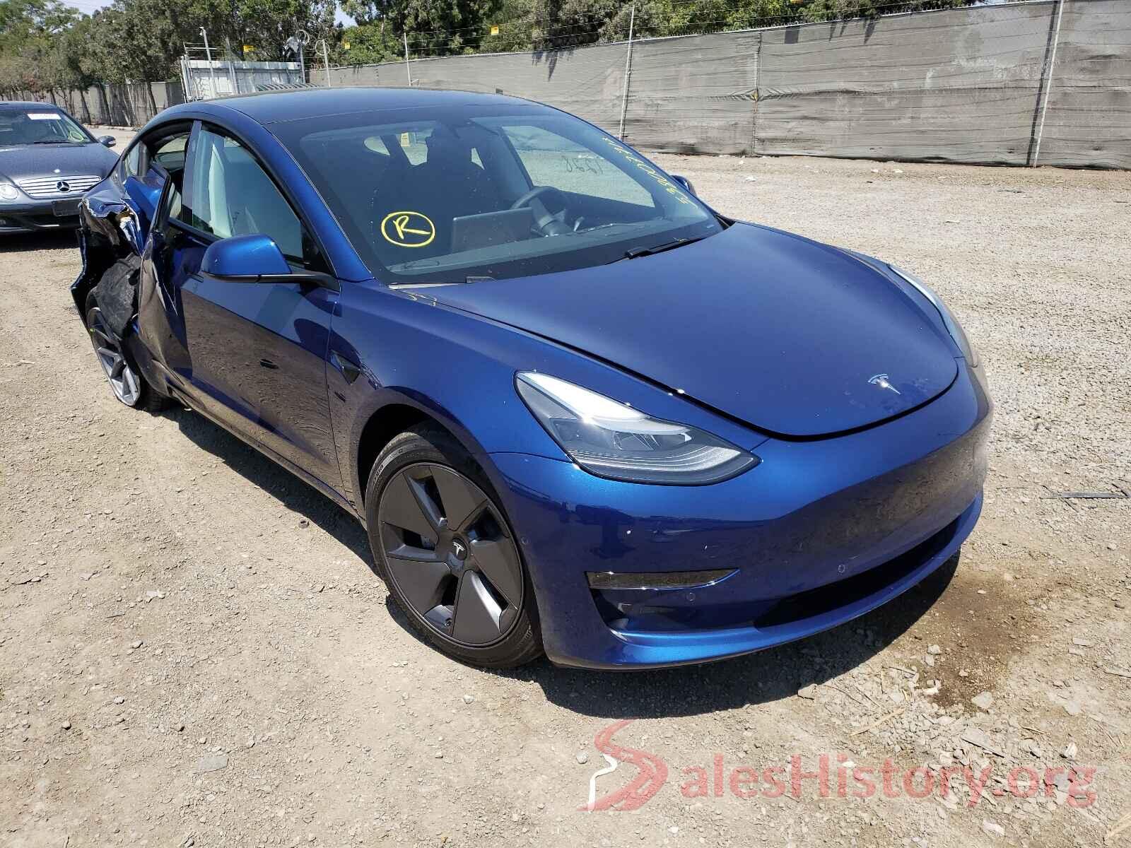 5YJ3E1EA0MF006247 2021 TESLA MODEL 3