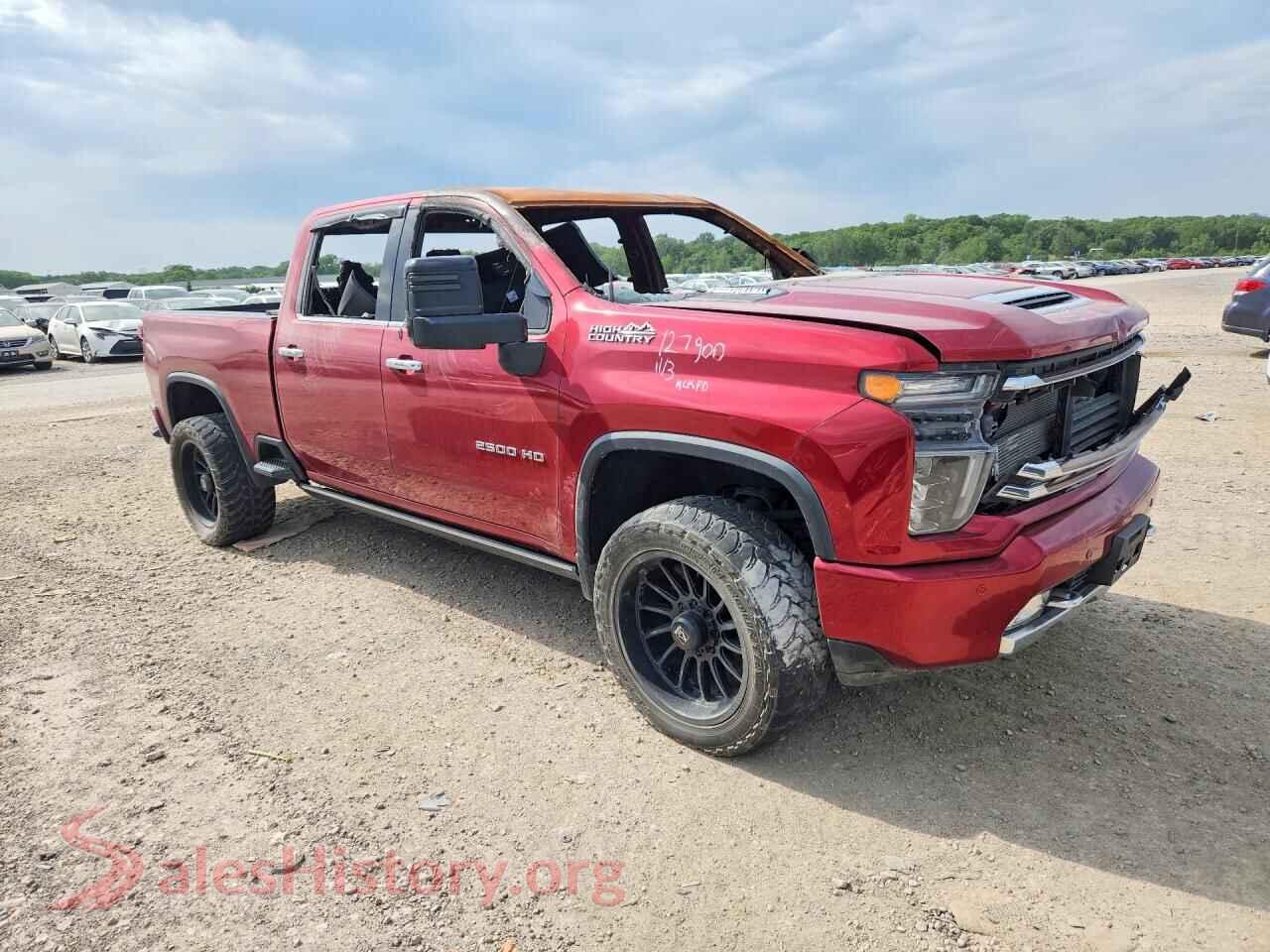 2022 CHEVROLET SILVERADO VIN 1GC4YREY6NF181879, rear 3/4 view