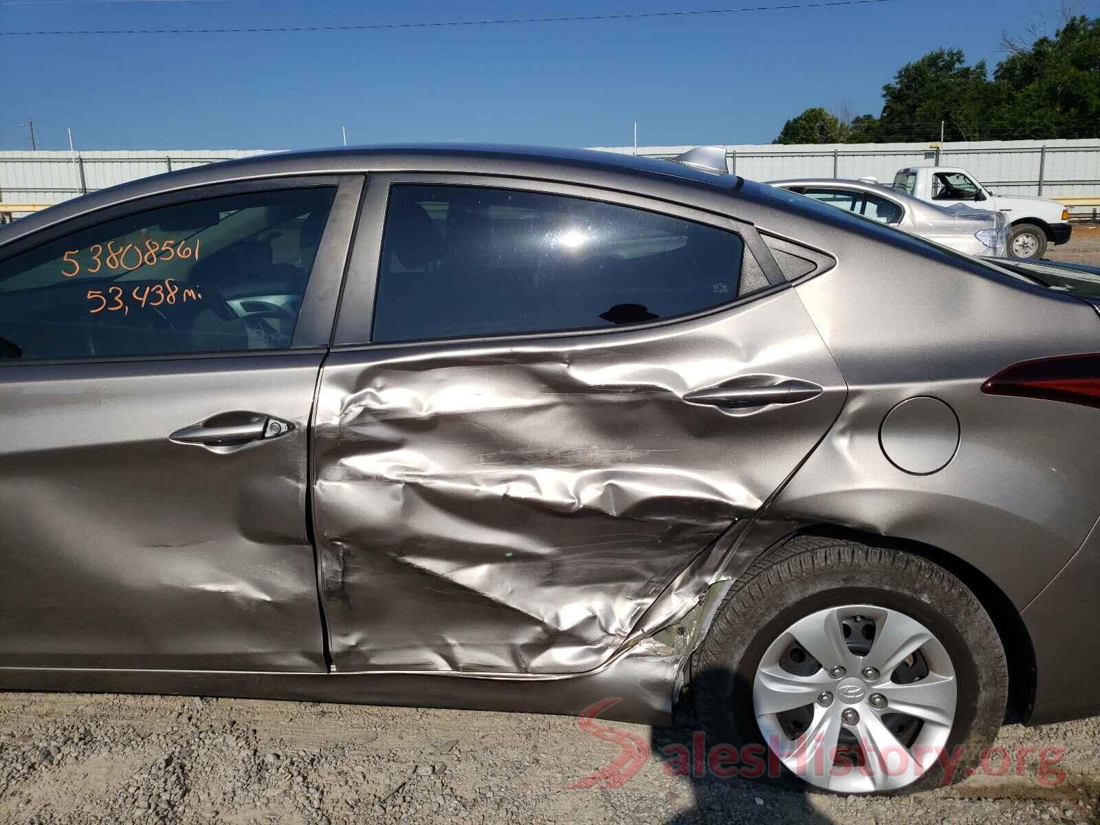 5NPDH4AE1GH665014 2016 HYUNDAI ELANTRA