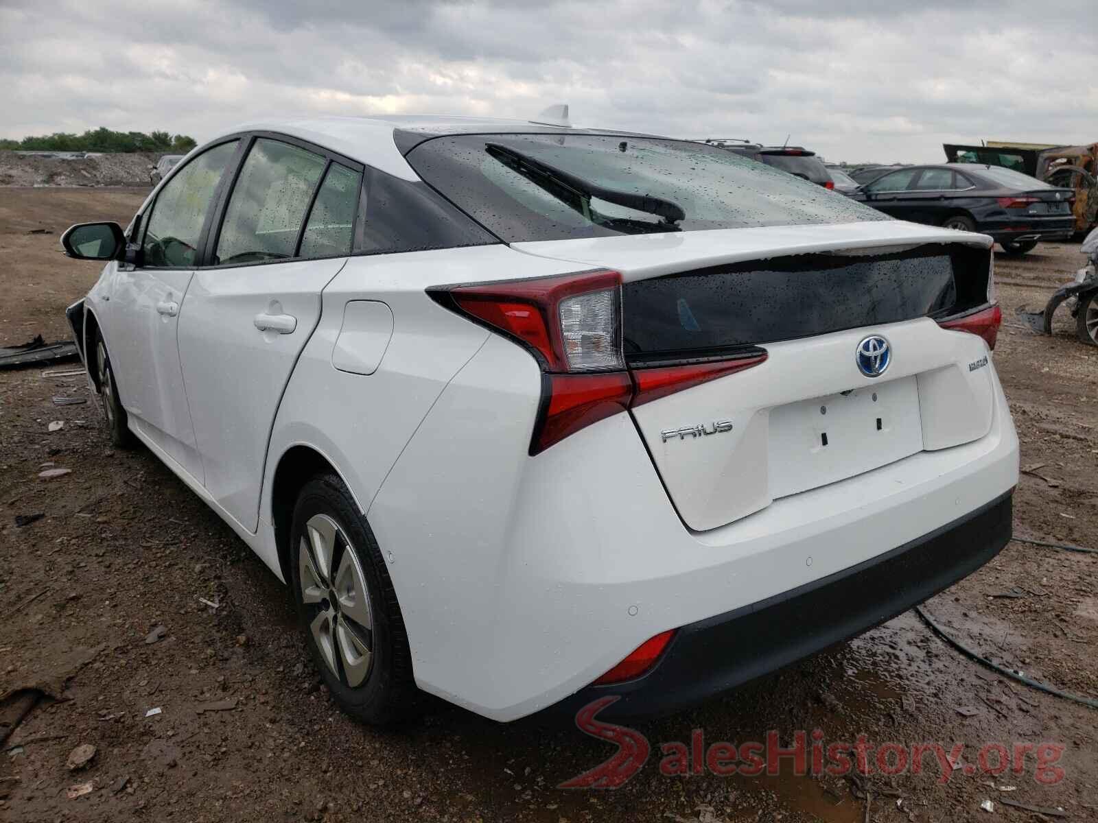 JTDKARFU0K3091681 2019 TOYOTA PRIUS