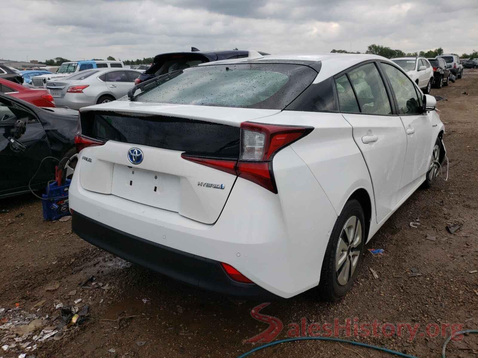 JTDKARFU0K3091681 2019 TOYOTA PRIUS