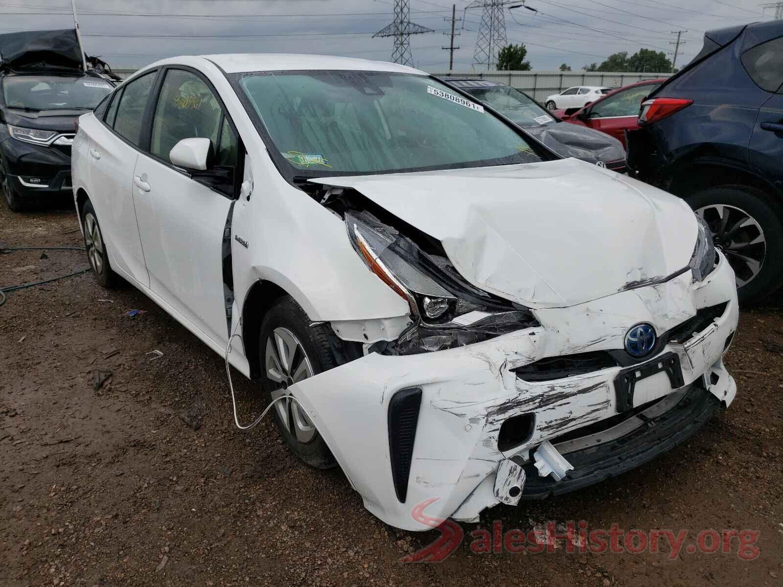 JTDKARFU0K3091681 2019 TOYOTA PRIUS