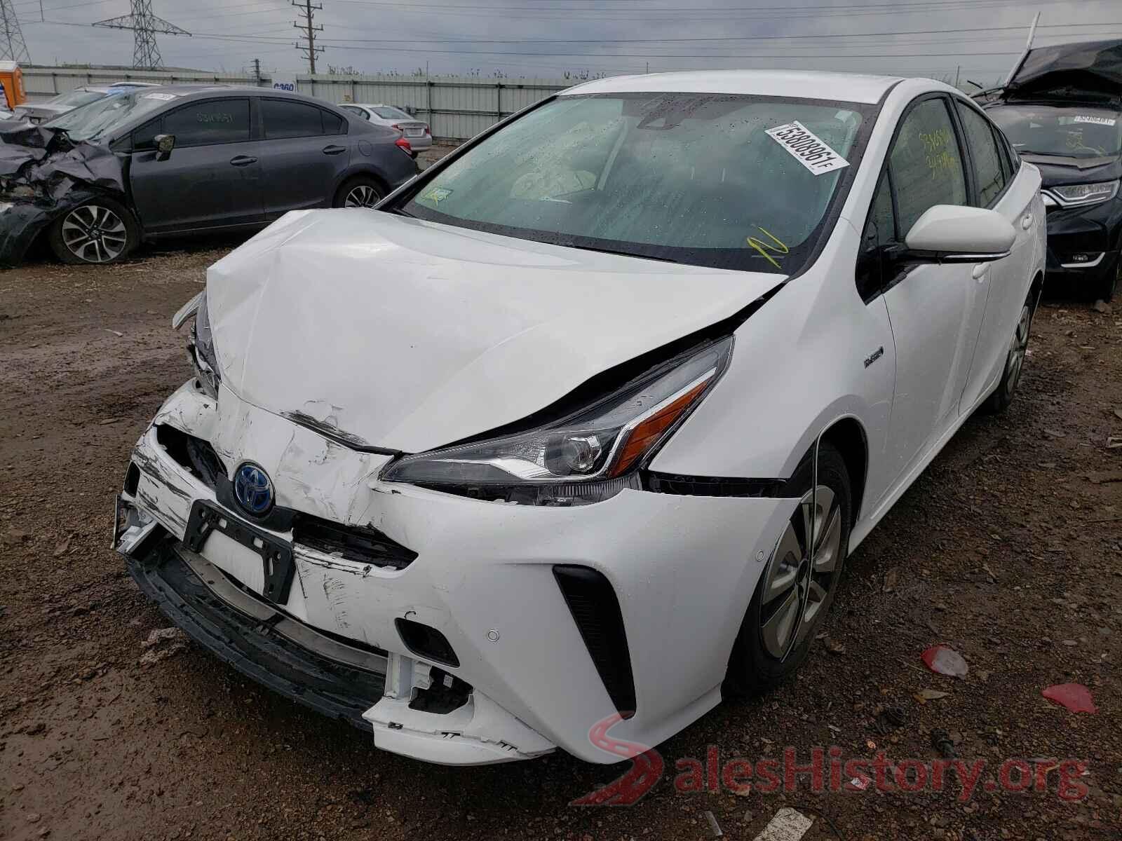 JTDKARFU0K3091681 2019 TOYOTA PRIUS