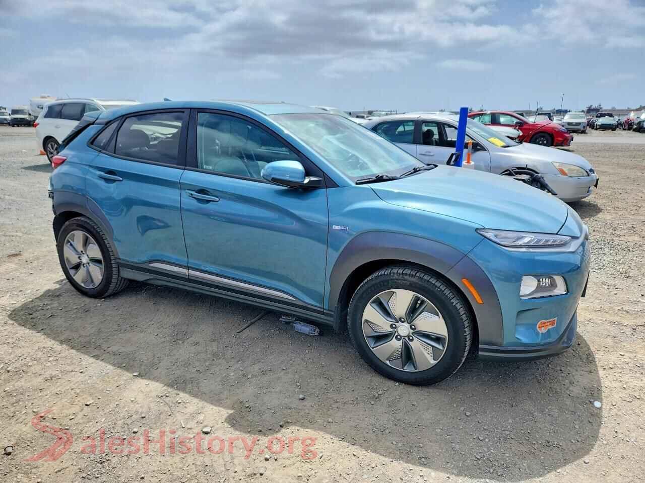 2020 HYUNDAI KONA VIN KM8K53AG6LU072305, rear 3/4 view