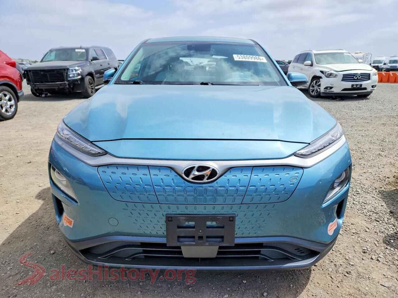 2020 HYUNDAI KONA VIN KM8K53AG6LU072305, rear view