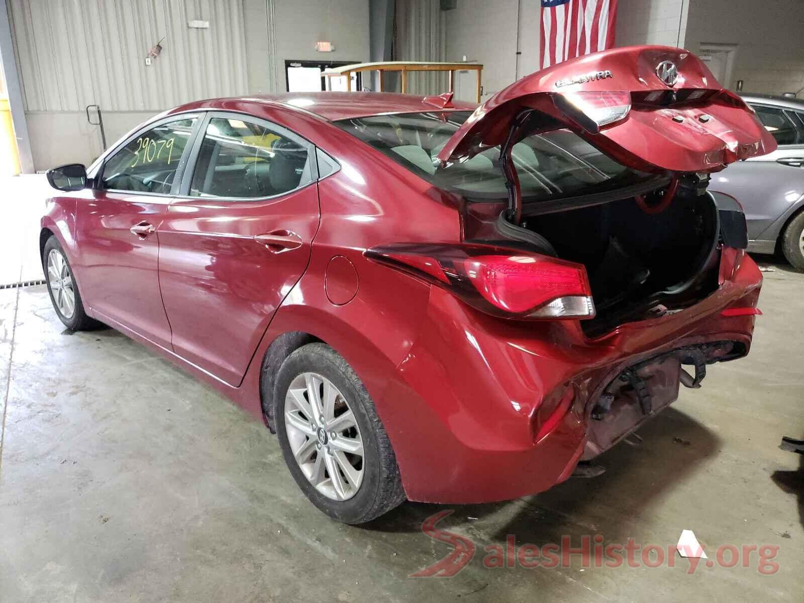 5NPDH4AE4GH689291 2016 HYUNDAI ELANTRA