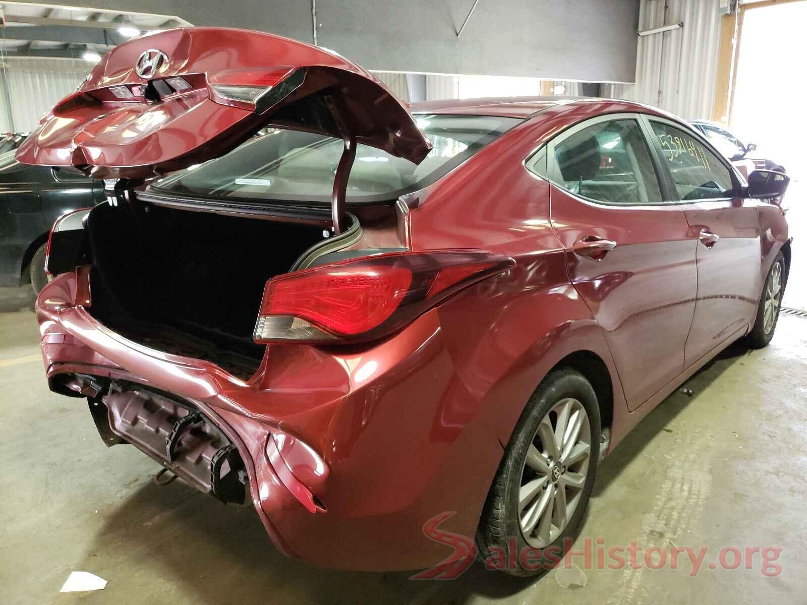 5NPDH4AE4GH689291 2016 HYUNDAI ELANTRA