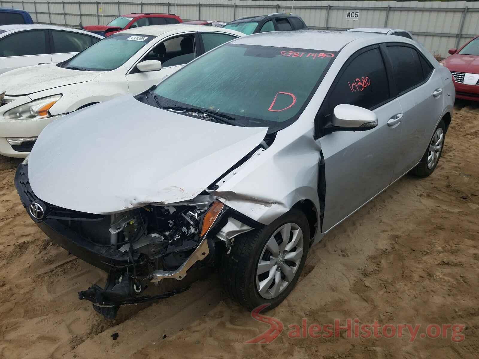 5YFBURHE5GP441110 2016 TOYOTA COROLLA