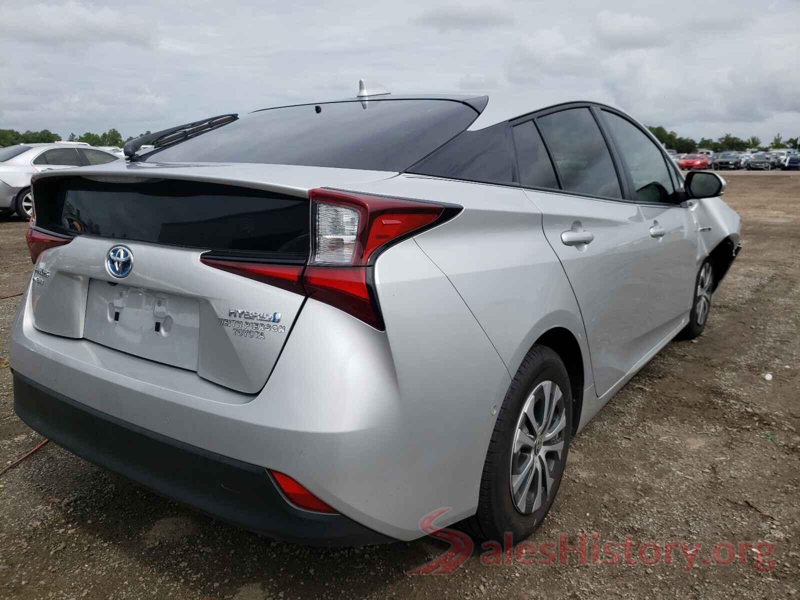 JTDL9MFU3M3030652 2021 TOYOTA PRIUS