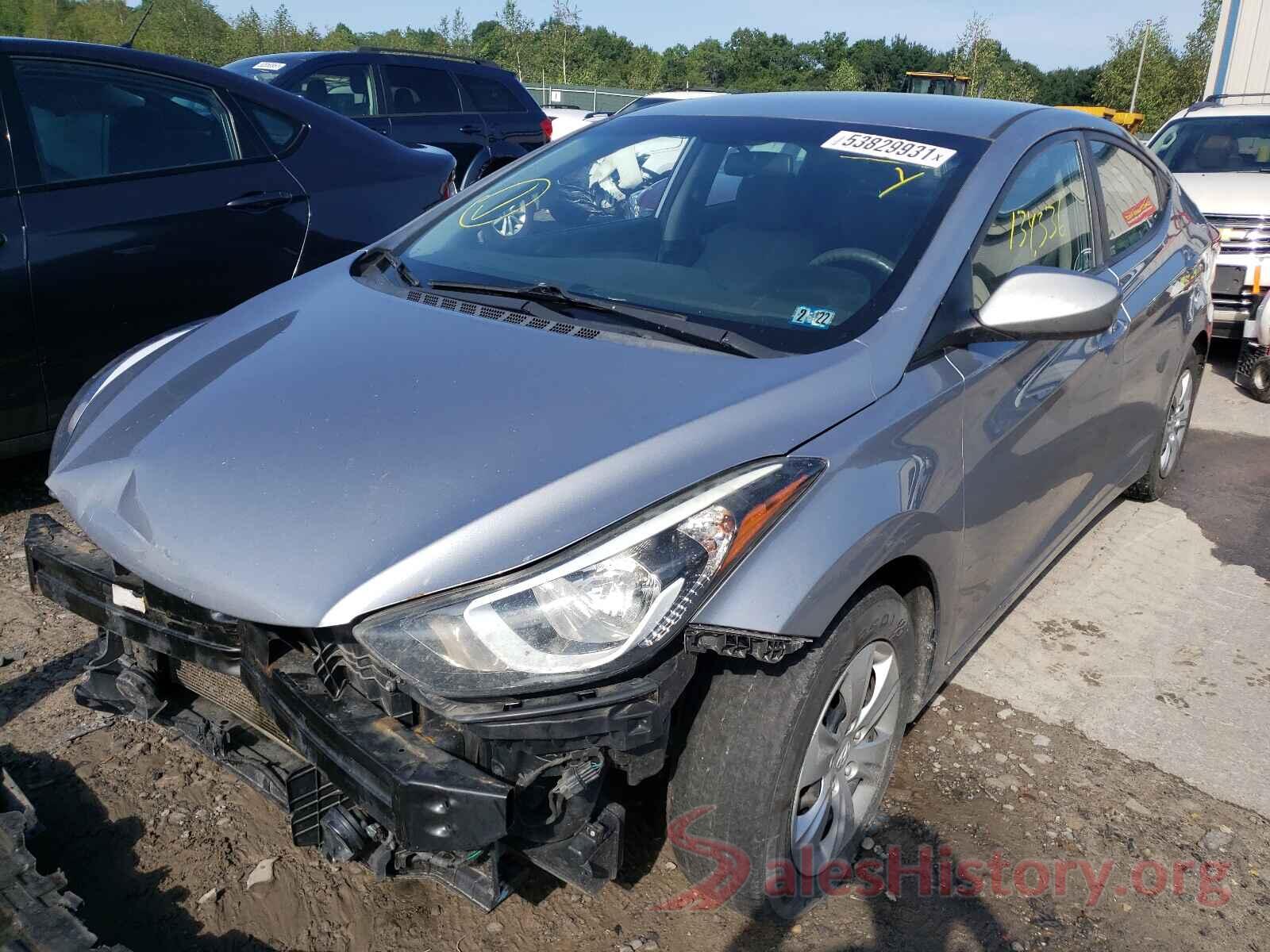 5NPDH4AE7GH678690 2016 HYUNDAI ELANTRA