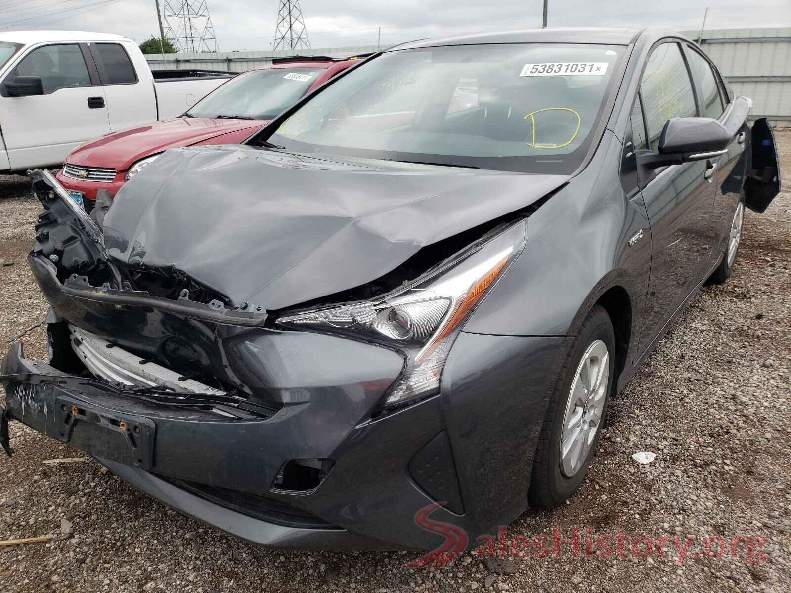 JTDKBRFU8G3004968 2016 TOYOTA PRIUS