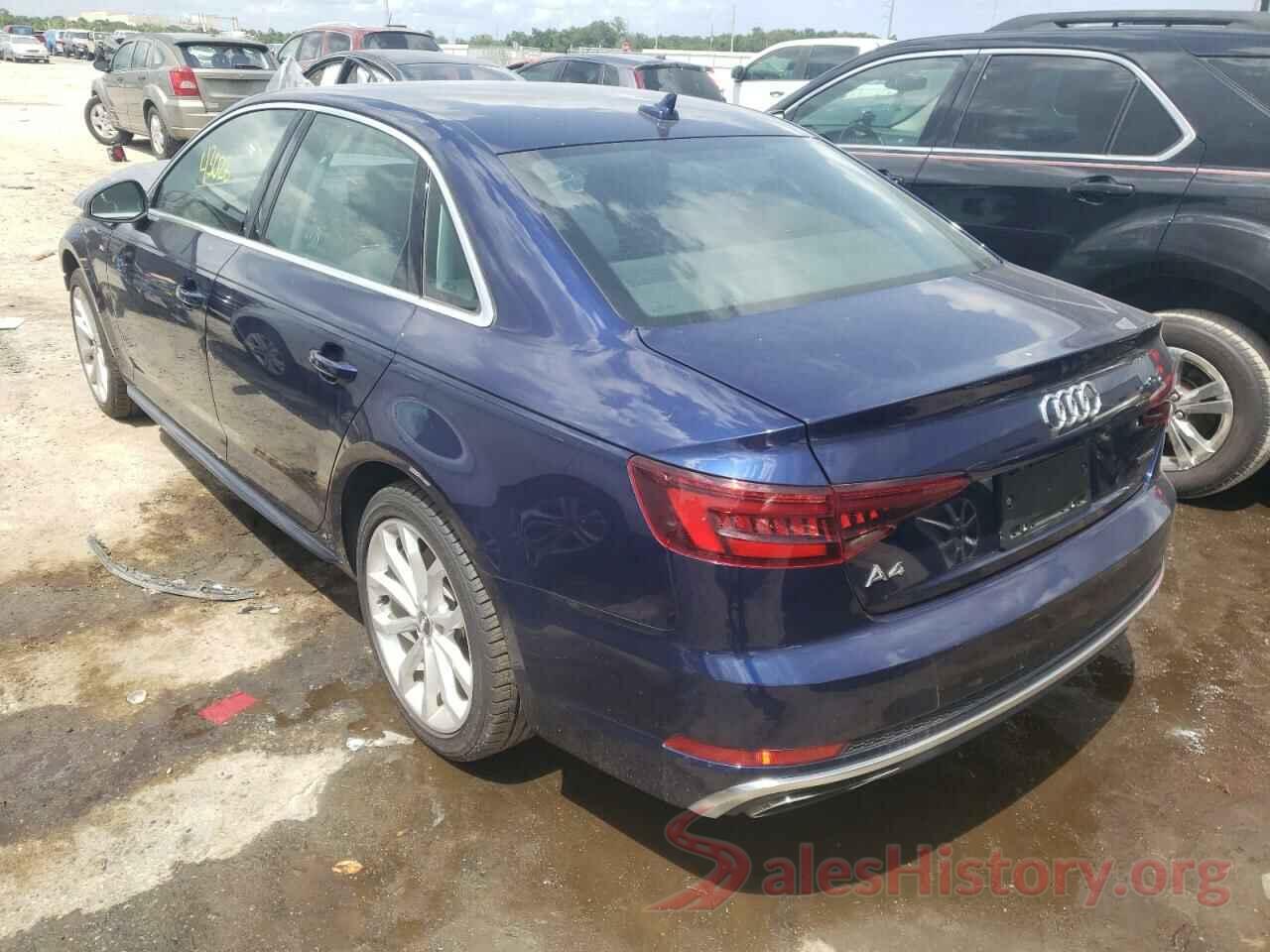 WAUDNAF48KA024978 2019 AUDI A4