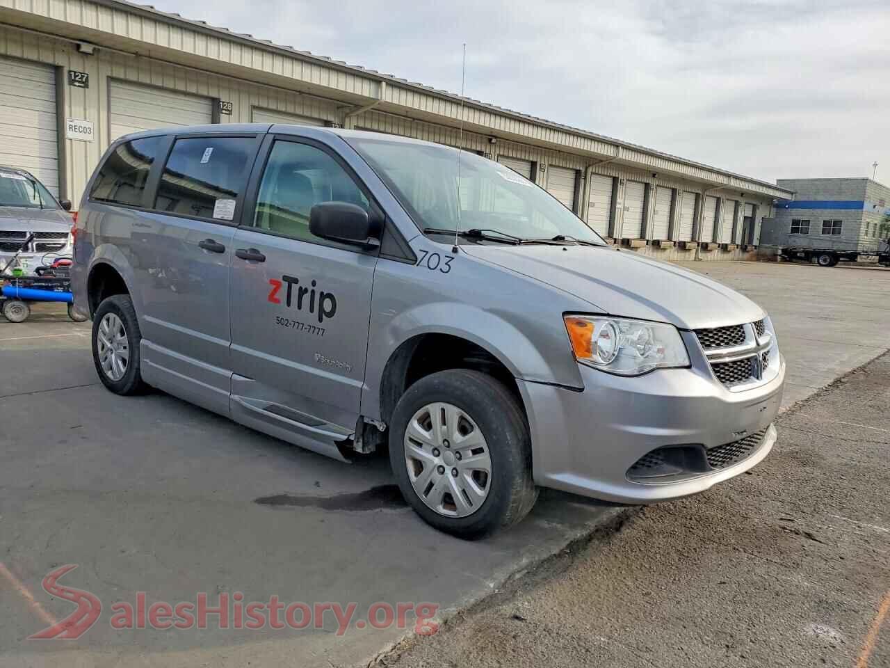2019 DODGE CARAVAN VIN 2C7WDGBG6KR792040, rear 3/4 view