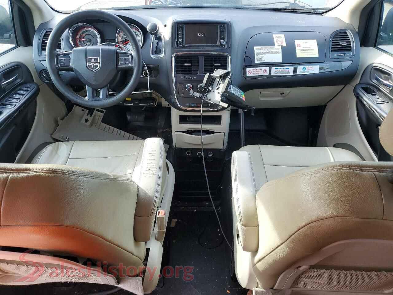 2019 DODGE CARAVAN VIN 2C7WDGBG6KR792040, interior dashboard