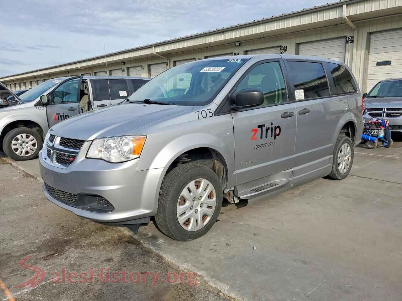 2019 DODGE CARAVAN VIN 2C7WDGBG6KR792040, auction photo