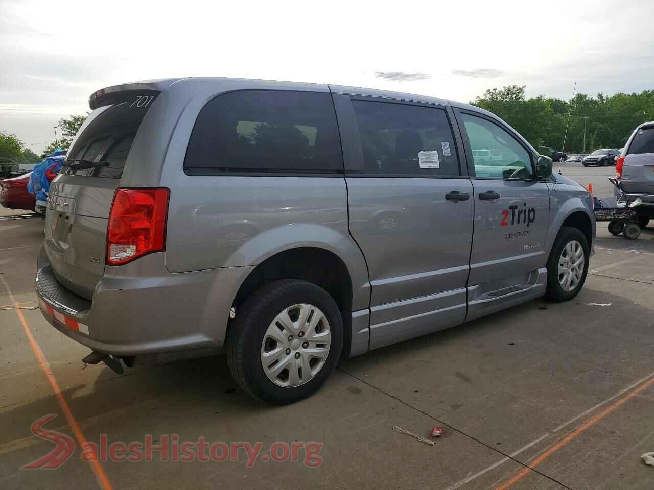2019 DODGE CARAVAN VIN 2C7WDGBG4KR792053, right side view