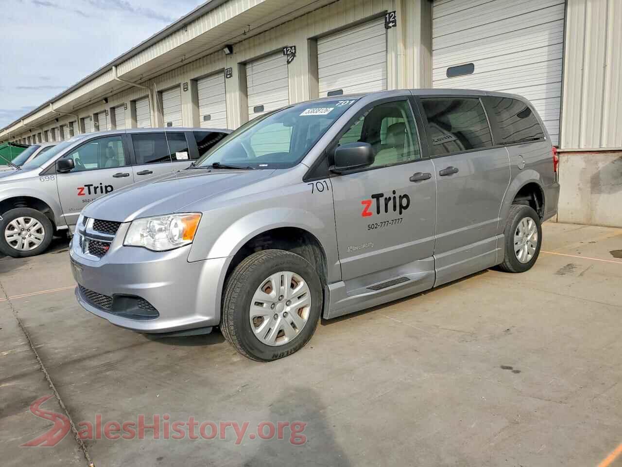 2019 DODGE CARAVAN VIN 2C7WDGBG4KR792053, auction photo