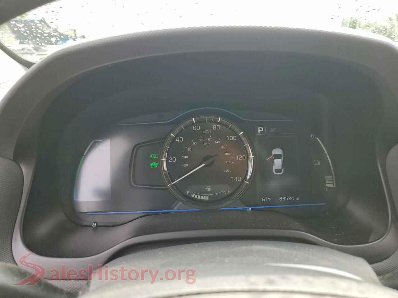 2019 HYUNDAI IONIQ VIN KMHC65LC0KU170574, interior center console