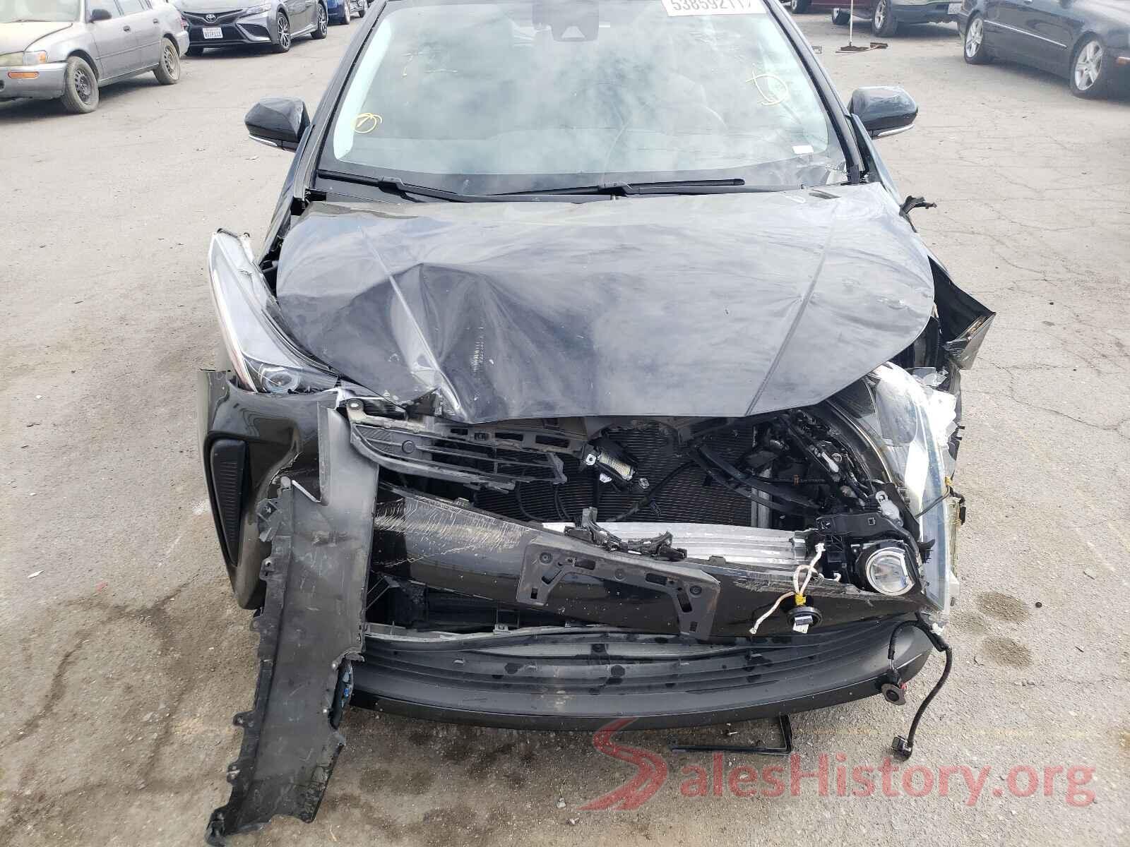 JTDKARFU9K3081022 2019 TOYOTA PRIUS