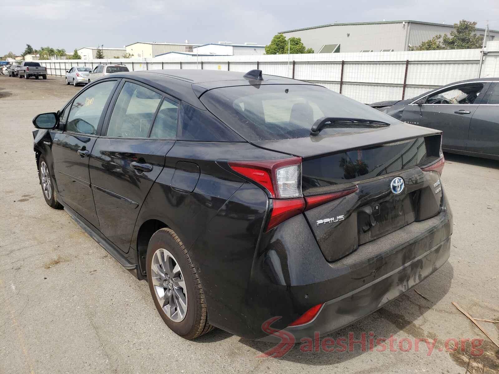 JTDKARFU9K3081022 2019 TOYOTA PRIUS