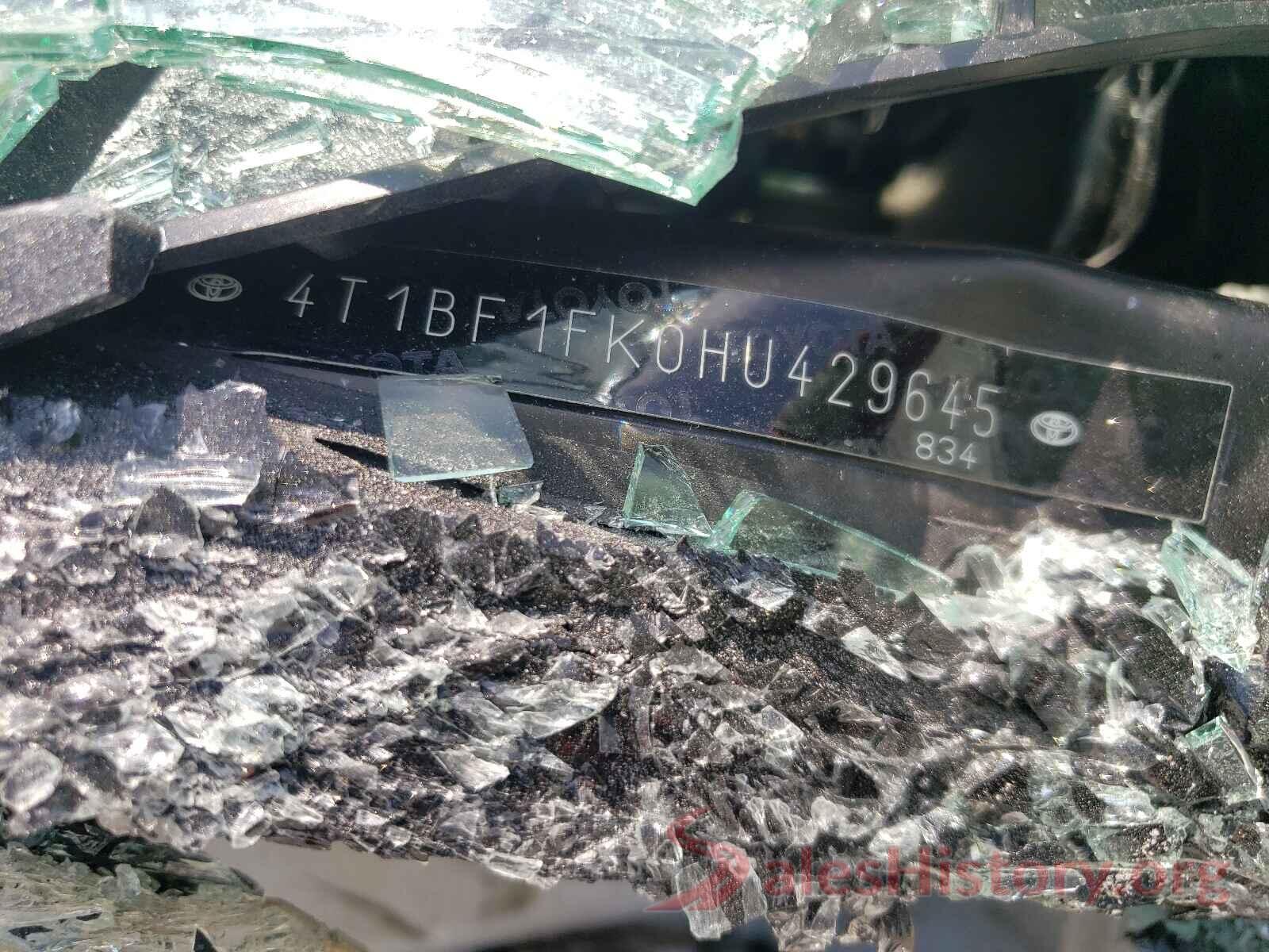 4T1BF1FK0HU429645 2017 TOYOTA CAMRY