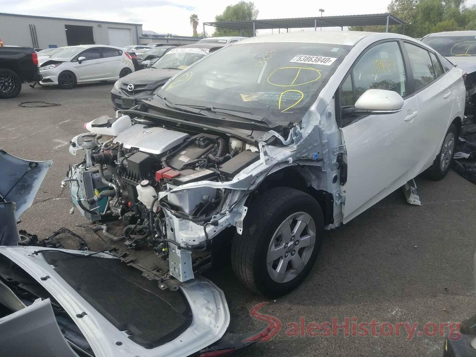 JTDKARFU2K3092623 2019 TOYOTA PRIUS