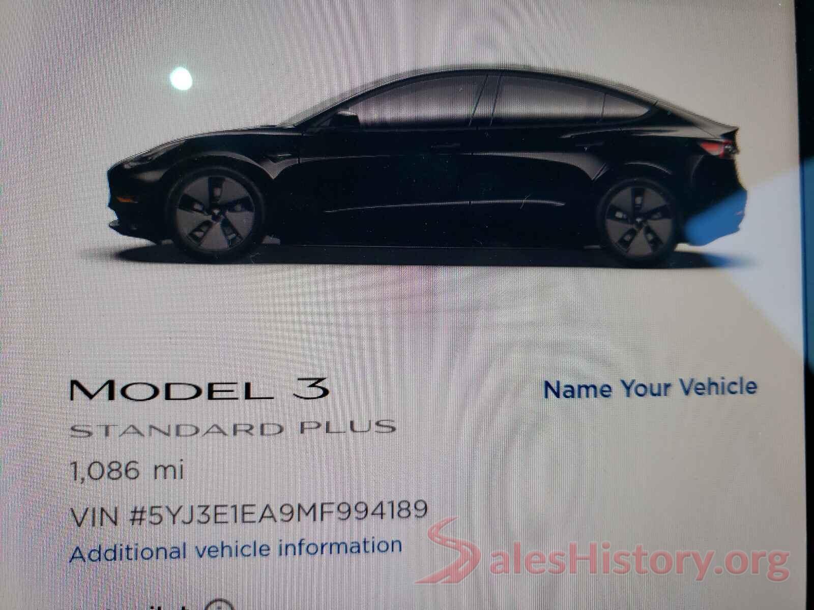 5YJ3E1EA9MF994189 2021 TESLA MODEL 3